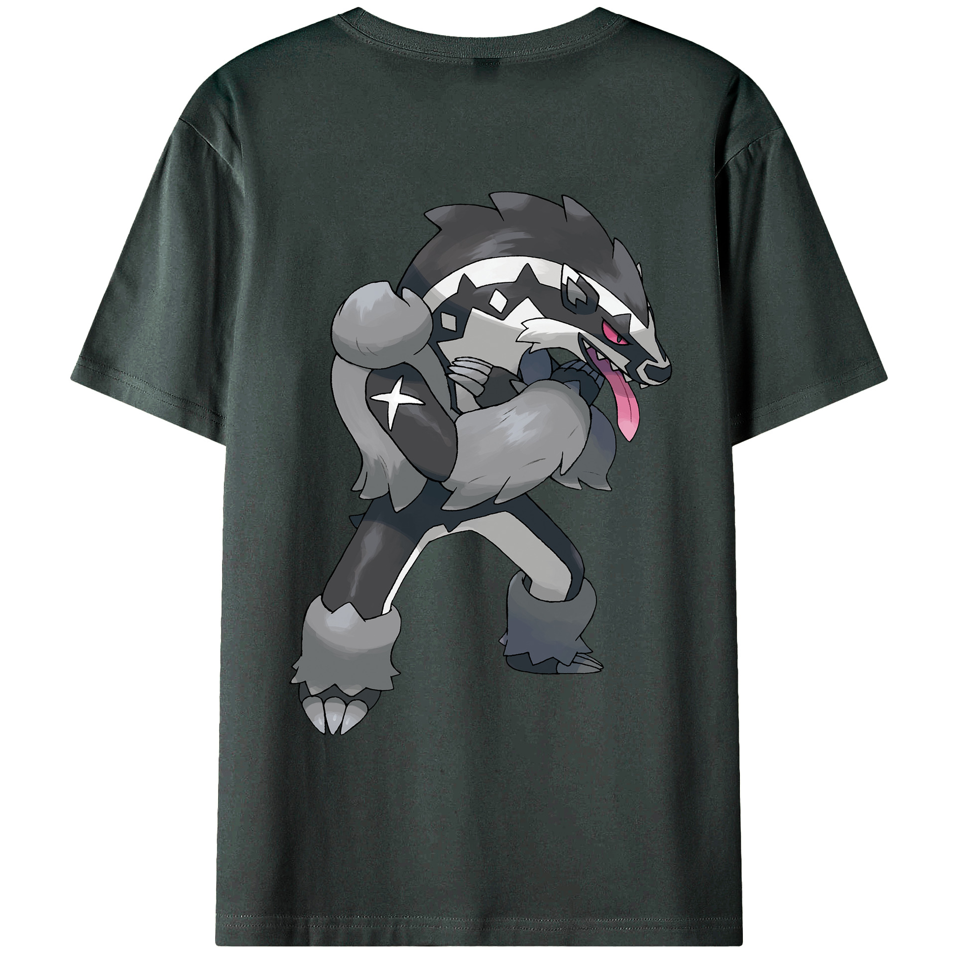 （画像用） ポケットモンスター Pokémon 綿100％ メンズ半袖Tシャツ（バックプリント） 通気性
